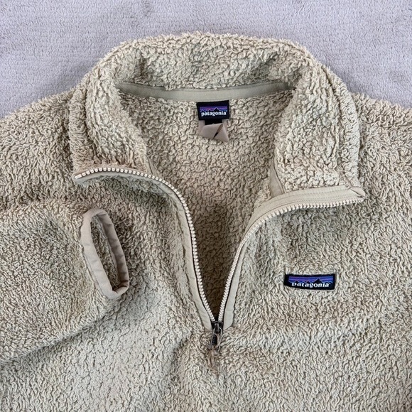 Patagonia Pullover Los Gatos Fleece 1/4 Zip Deep Pile Sweater Jacket Women Small - Picture 3 of 10